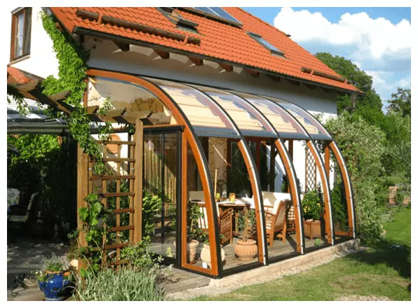 Raumgewinnung durch Wintergarten 