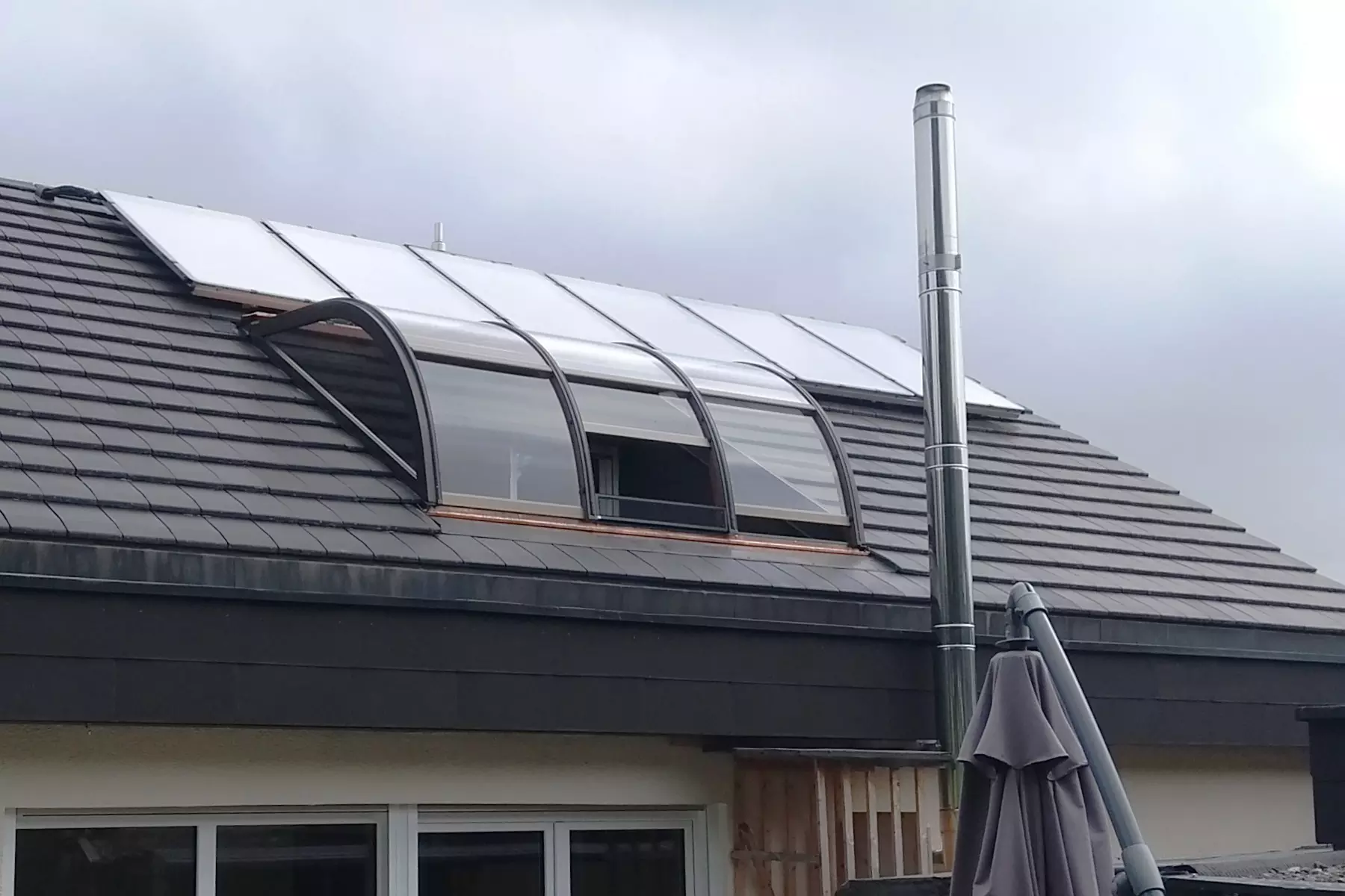 Dachloggia 009 HLe braun eichedunkel